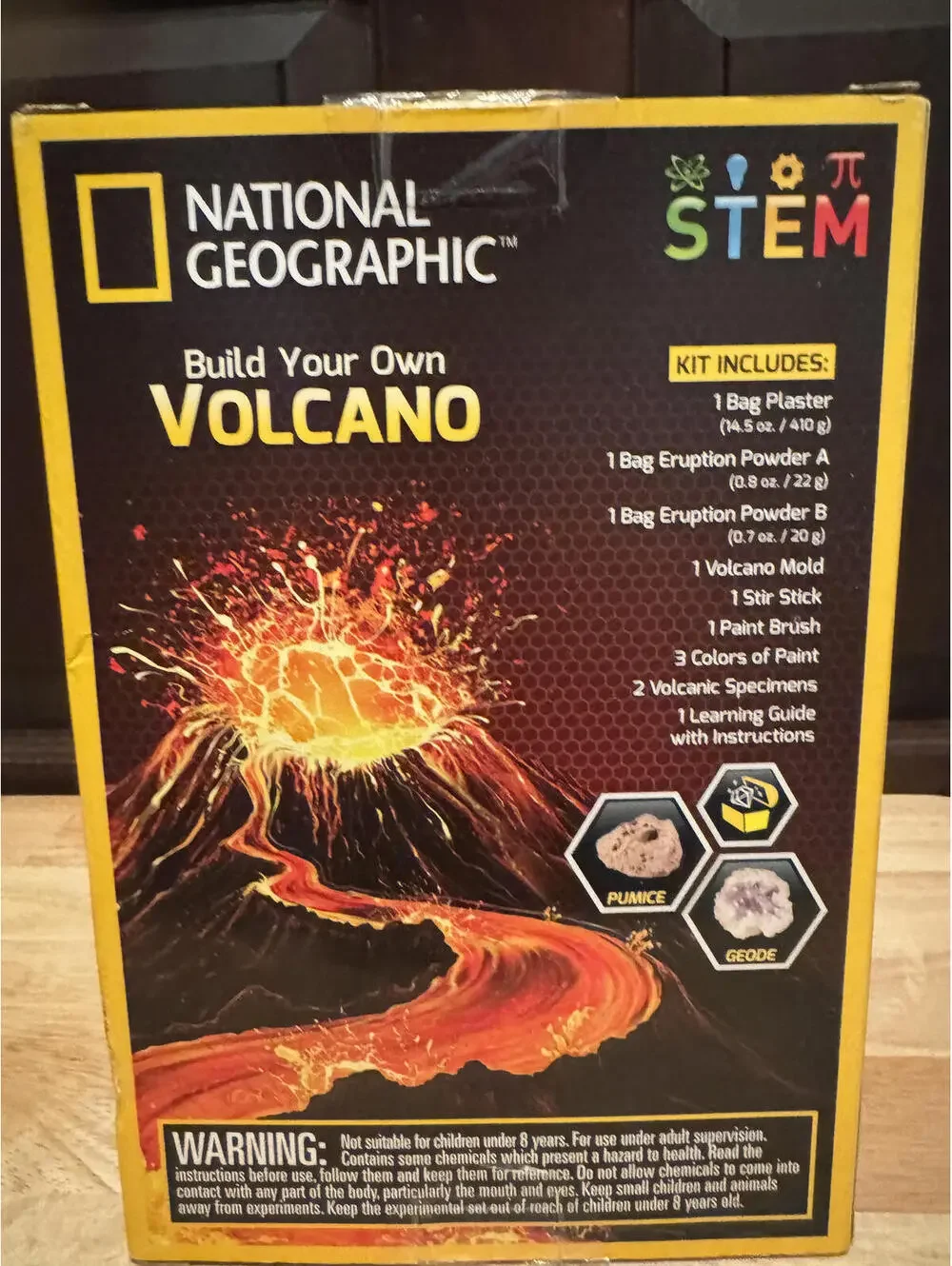 National Geographic Build Your Own Volcano STEM Kit